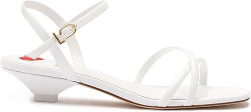 Charlotte Sandal In White Patent Leather