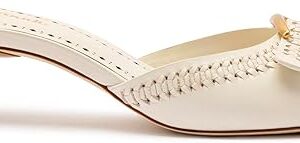 Verona Mule In Ivory Leather Verona Mule In Ivory Leather