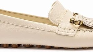 Joy Mocassin In Ivory Leather Joy Mocassin In Ivory Leather
