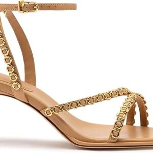 Milanina Mini Sandal In Tan Leather Milanina Mini Sandal In Tan Leather