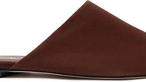 Venice Flat Mule And Pouch Kit In Brown Suede Venice Flat Mule And Pouch Kit In Brown Suede