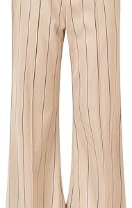 Paneled & Piped Flare Pant in Viscose Pinstripe Paneled & Piped Flare Pant in Viscose Pinstripe
