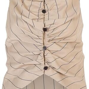 All Buttoned Up Vest in Viscose Pinstripe All Buttoned Up Vest in Viscose Pinstripe