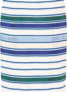 Ribbon Classic Pencil Skirt in Coastal Stripe Cotton Ribbon Classic Pencil Skirt in Coastal Stripe Cotton