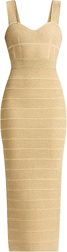 Herve Leger, Textured Lurex Sweetheart S/L Gown