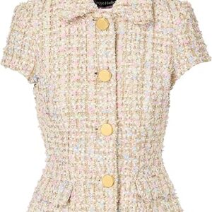 Short Sleeve Tweed Jacket Short Sleeve Tweed Jacket