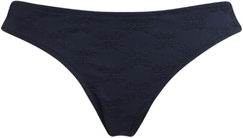 Women's Midi Brief Bikini Bottom Turtles Monogram