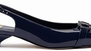 Franca Pump In Navy Patent Leather Franca Pump In Navy Patent Leather