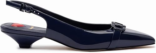 Franca Pump In Navy Patent Leather