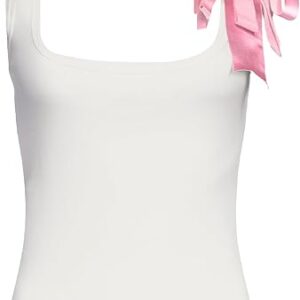 Crystal Embellished Bow Tank Top Crystal Embellished Bow Tank Top