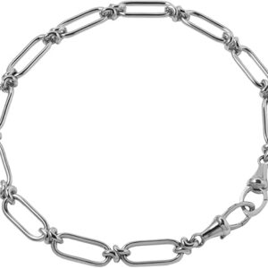 Knuckle Bold Chain Bracelet, 14ct White Gold Knuckle Bold Chain Bracelet, 14ct White Gold