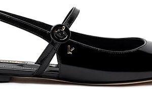 Georgina Ballet Flat In Black Patent Leather Georgina Ballet Flat In Black Patent Leather