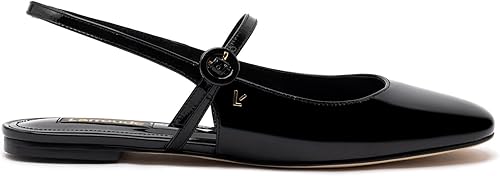 Georgina Ballet Flat In Black Patent Leather
