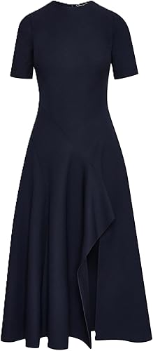 Wave Detail Midi Dress