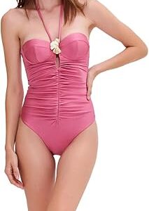 Seashell Lycra Halterneck Swimsuit Seashell Lycra Halterneck Swimsuit