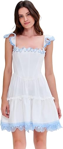 Flutter Poplin Mini Dress
