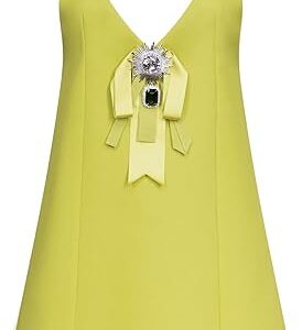 Crystal Embellished Bow Mini Dress Crystal Embellished Bow Mini Dress