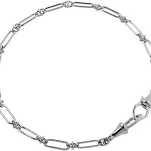 Knuckle Classic Chain Bracelet, 14ct White Gold Knuckle Classic Chain Bracelet, 14ct White Gold