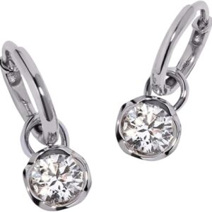 Small Hoop Whoopsie Daisy 0.70ct Diamond Earrings, 14ct White Gold and 18ct White Gold Small Hoop Whoopsie Daisy 0.70ct Diamond Earrings, 14ct White Gold and 18ct White Gold
