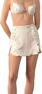 Réseau Appliqué Mini Skirt Réseau Appliqué Mini Skirt