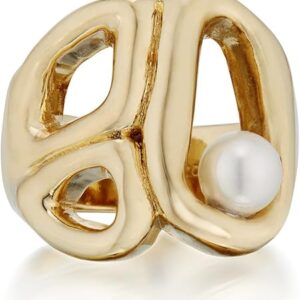 Signet Ring W/ Abstract Pearl Signet Ring W/ Abstract Pearl