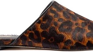 Venice Flat Mule In Leopard Print Calf Hair Venice Flat Mule In Leopard Print Calf Hair