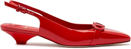 Franca Pump In Scarlet Patent Leather