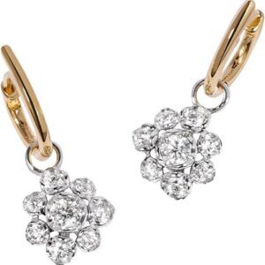 Whoopsie Daisy Diamond Earrings, 18ct White Gold & 14ct Yellow Gold Whoopsie Daisy Diamond Earrings, 18ct White Gold & 14ct Yellow Gold