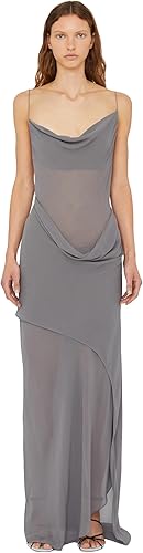 Cowl Hip Slip Dress