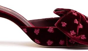 Mini Elle Pump In Wine Velvet Mini Elle Pump In Wine Velvet