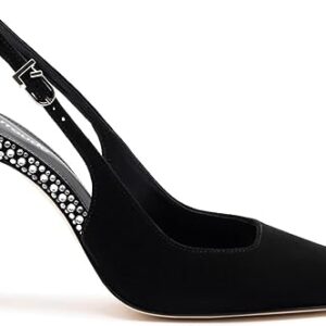 Kaitlan Crystal Pump In Black Suede Kaitlan Crystal Pump In Black Suede