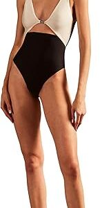 Solid AD Cut-Out Swimsuit Solid AD Cut-Out Swimsuit