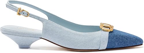 Franca Pump In Blue Denim