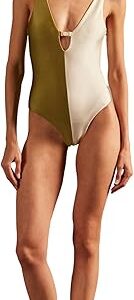 Solid AD Straps Swimsuit Solid AD Straps Swimsuit