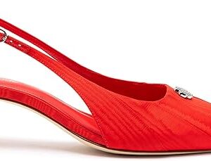 Maxine Pump In Red Fabric Maxine Pump In Red Fabric