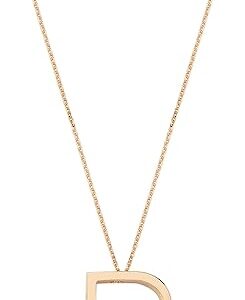 Letter Necklace, 14K Rose Gold Letter Necklace, 14K Rose Gold