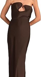 Waves Strapless Long Dress Waves Strapless Long Dress