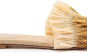 Ivy Fringe Flat In Beige Raffia Ivy Fringe Flat In Beige Raffia