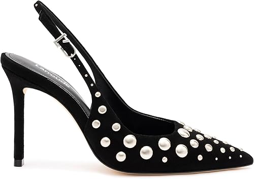 Kaitlan Studs Pump In Black Suede