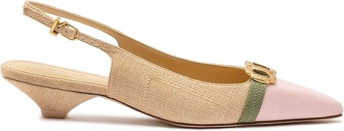 Franca Pump In Beige Raffia
