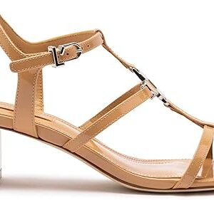 Hana Block In Tan Patent Leather Hana Block In Tan Patent Leather