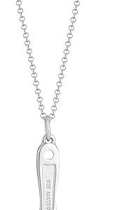Adjustable Wrench Necklace, 22in, Sterling Silver Adjustable Wrench Necklace, 22in, Sterling Silver