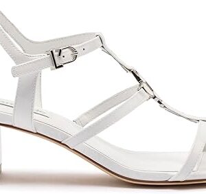 Hana Block In White Patent Leather Hana Block In White Patent Leather