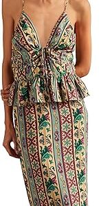 Le Sirenuse Peplum Midi Dress Le Sirenuse Peplum Midi Dress