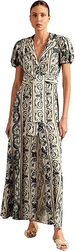 Hera Puff-Sleeved Voluminous Long Dress