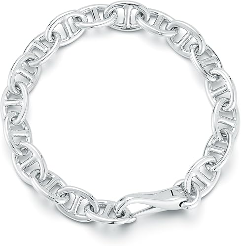 Large Anchor Link Chain Bracelet, 8.5in, Sterling Silver