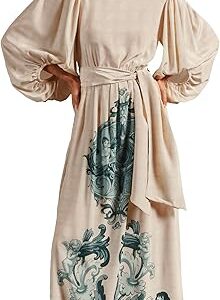 Hera Puff-Sleeved Long Dress Hera Puff-Sleeved Long Dress