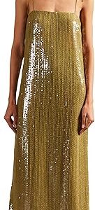 Solid Sequins Midi Dress Solid Sequins Midi Dress