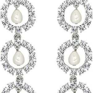 Crystal Disc Drop Earrings Crystal Disc Drop Earrings