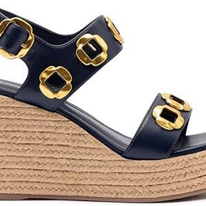 Milan Espadrille In Navy Leather Milan Espadrille In Navy Leather